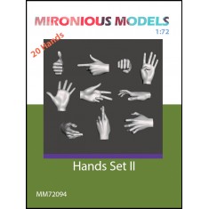 1/72 Hands Set II (20pcs)