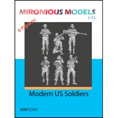 1/72 Modern US Soldiers (6 figures)