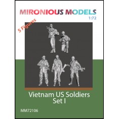 1/72 Vietnam US Soldiers Set I (5 figures)