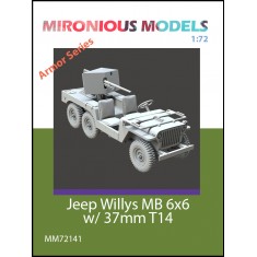 1/72 Jeep Willys MB 6x6  37mm T14