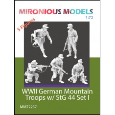 1/72 WWII German Mountain Troops with StG44 Set I