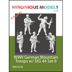 1/72 WWII German Mountain Troops with StG44 Set II