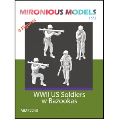 1/72 WWII US Soldiers with Bazookas