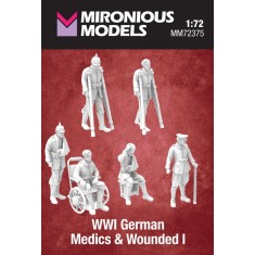 1/72 WWI German Medics and Wounded I