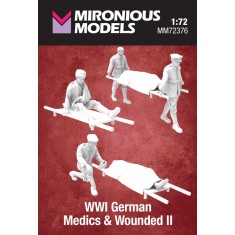 1/72 WWI German Medics and Wounded II
