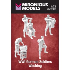 1/72 WWI German Soldiers Washing