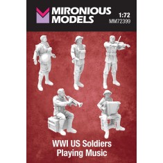 1/72 WWI US Soldiers Playing Music