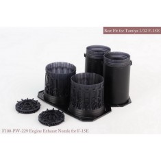 1/32 F-15C/D/E/K P&W Exhaust Nozzle & After Burner Set for Tamiya kits (Opened)