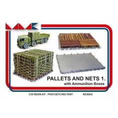 1/35 Pallets & Nets 1 w/Ammunition Boxes