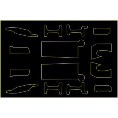 1/48 F-16A/B/C/D Strengthening Vinyl Plates