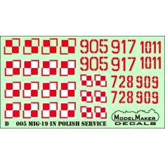 1/144 Polish MiG-19 Aircraft Decals
