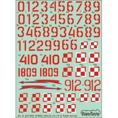 1/144 Polish MiG-15/15bis and Lim-1/2 Aircraft Decals