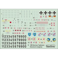 1/32 German tryphoons Stencils and Insignias (decal)