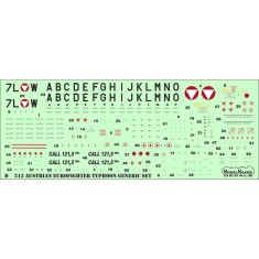 1/32 Austrian Eurofighter Typhoon Generic Decals Set