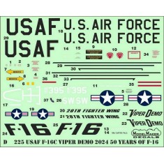 1/32 USAF F-16C Viper Demo 2024 50 Years of F-16 (decal)
