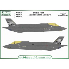 1/32 Polish AF F-35A 11th Squadron Lead Aircraft Decal