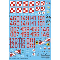 1/48 MiG-23MF in polish service (decal)