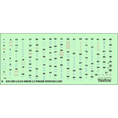 1/48 LiM-1/2/5/6 SBLim-1/2 Polish Stencils late (decal)