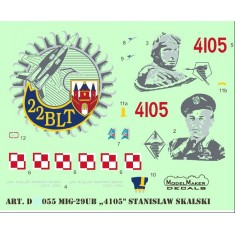 1/48 MiG-29UB (4105) Stanislaw Skalski (decal)