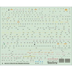 1/48 Su-22M4/UM-3k Polish Stencils (decal)