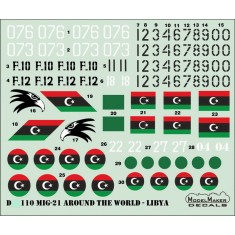 1/48 MiG-21 Around The World - Libya (decal)