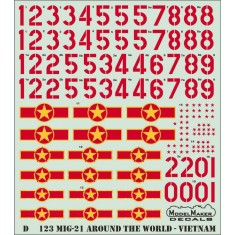 1/48 MiG-21 Around the World - Vietnam (decal)