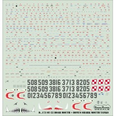 1/48 Su-22 Boar Mouth with Bonus Shark Mouth Tanks Decals