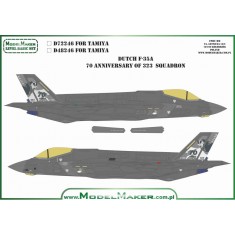1/48 Dutch AF F-35A 70th Anniversary of 323 Squadron Decal