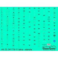 1/72 TS-11 Iskra Stencils (decal)