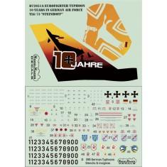1/72 Eurofighter Typhoon 10 Years in German AF TLG 73 Steinhoff (decal)