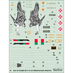 1/72 20 Years of F-16 in Portuguese service (decal)