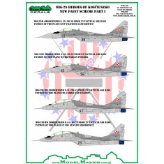 1/72 MiG-29 Heroes of Kosciuszko new Paint Scheme part I (decal)