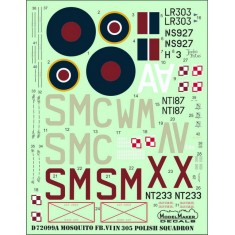 1/72 De Havilland DH-98 Mosquito F.B. Mk. VI in Polish service Decal