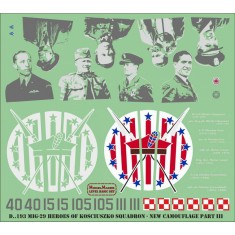 1/72 MiG-29 Heroes of Kosciuszko New Paint Scheme part III Decals