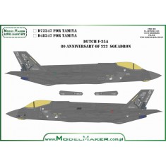 1/72 Dutch AF F-35A 80th Anniversary of 322 Squadron Decal