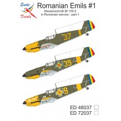 1/48 Romanian Bf 109 E Decals (Romanian Emils #1)