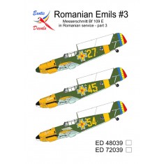 1/48 Romanian Bf 109 E Decals (Romanian Emils #3)