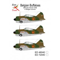 1/48 Belgian Brewster Model 339B Decals (Belgian Buffaloes)