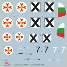 1/72 Bulgarian Arrows #1 - Bf 109 E-3a in Bulgarian service - part 1 (decal)