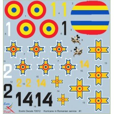 1/72 Romanian Hurricanes #1 - Hawker Hurricane Mk.I in Romanian service - part 1 (decal)
