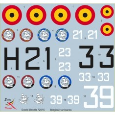 1/72 Belgian Hurricanes - Hawker Hurricane Mk.I in Belgian service (decal)
