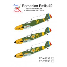 1/72 Romanian Bf 109 E Decals (Romanian Emils #2)