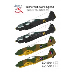 1/72 Captured Fw 190 A-4/U8 W.Nr 147155 Decals (Butcherbird over England)