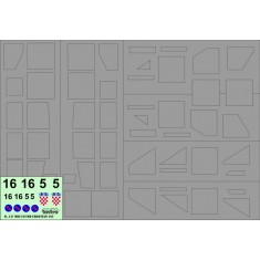 1/32 MiG-21UMD CROATIAN 165 Display Plane Masks and Decals Sets