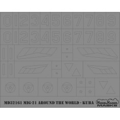 1/32 MiG-21 Around the World - Kuba (mask and decal)