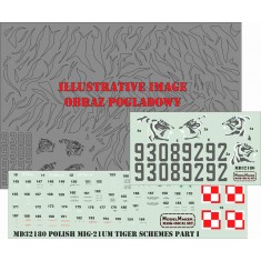 1/32 Polish MiG-21UM Tiger Schemes Part I (mask and decal)