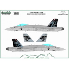 1/32 F/A-18 Switzerland Panthers Special Scheme -Masks set (mask and decal)