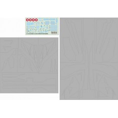 1/48 Danish F-16 800 Years of Dannebrog Masks and Decals Set