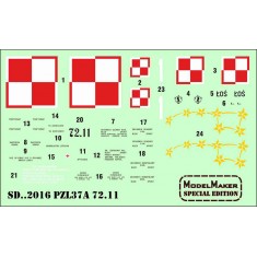 1/72 PZL37A Decal - 72.11