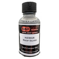 Acrylic Lacquer Paint - NSWGR Roof Silver (30ml)